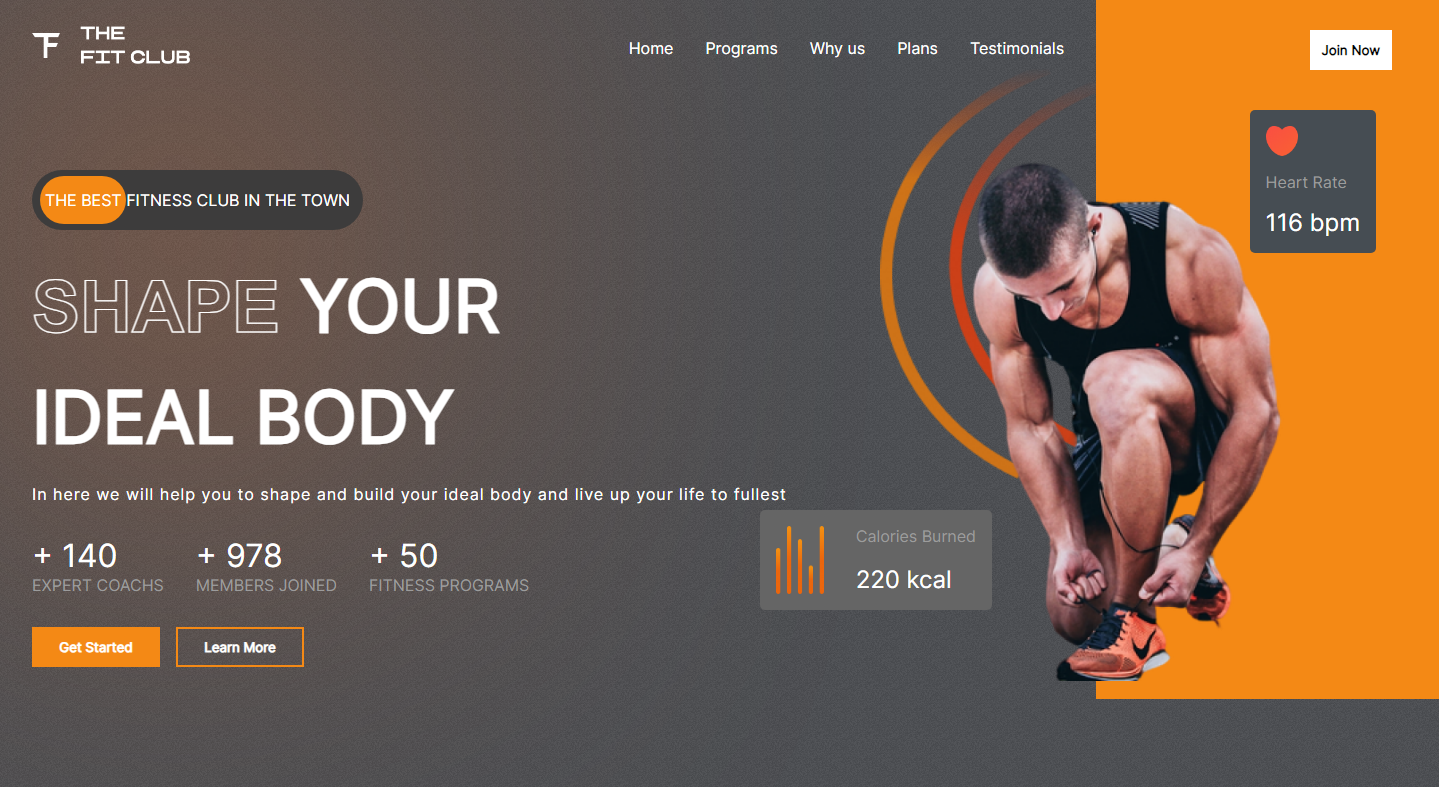 proyecto gym page
